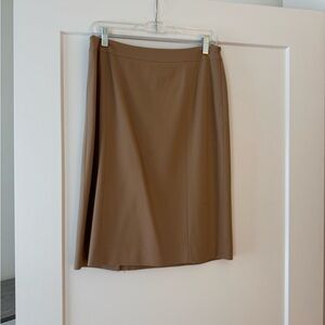 Lafayette 148 New York A-Line Tan Skirt